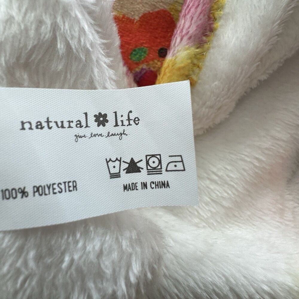 NWT Natural Life Towel Wrap Love boho floral ruffle trim L/XL - Picture 4 of 10